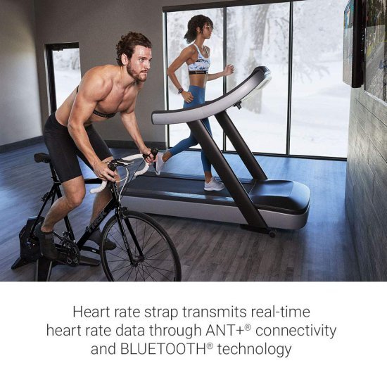 Garmin HRM-Dual Heart Rate Monitor สายคาดหน้าอกวัดชีพจร ANT+ และ Bluetooth