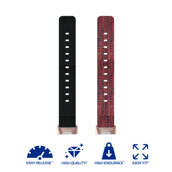 Fitbit Charge 4 / 3 - Nylon Band (One Size) (TSM Band) สายไนล่อน (Premium)