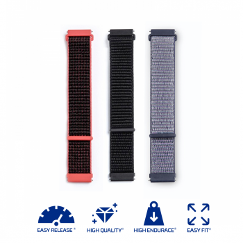 Fitbit Versa / Versa 2 / Versa Lite - Nylon Band (S/M) (TSM Band) สายไนล่อน (Premium)