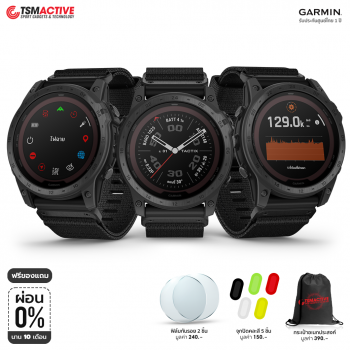 Garmin Tactix 7 Pro Edition นาฬิกา GPS ทางยุทธวิธี ชาร์จพลังงานจากแสงอาทิตย์ พร้อมไฟฉาย