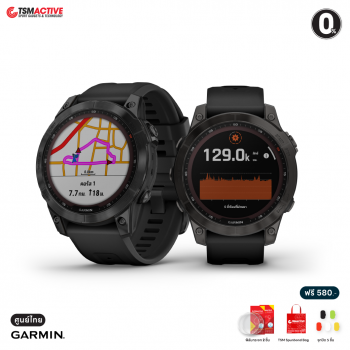 Garmin Fenix 7 นาฬิกา GPS มัลติสปอร์ตพรีเมี่ยม ขนาดมาตรฐานพร้อมระบบสัมผัส