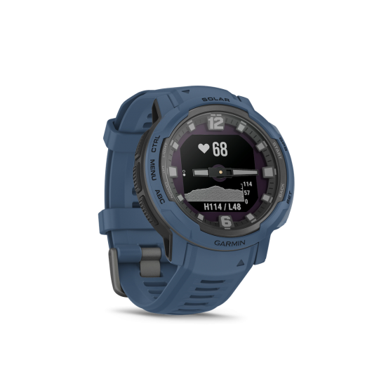 Garmin Instinct Crossover นาฬิกา GPS ผจญภัย เข็มนาฬิกาและจอแสดงผลดิจิตอล