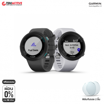Garmin Swim 2 นาฬิกา GPS ว่ายน้ำ วัดอัตราการเต้นหัวใจใต้น้ำ